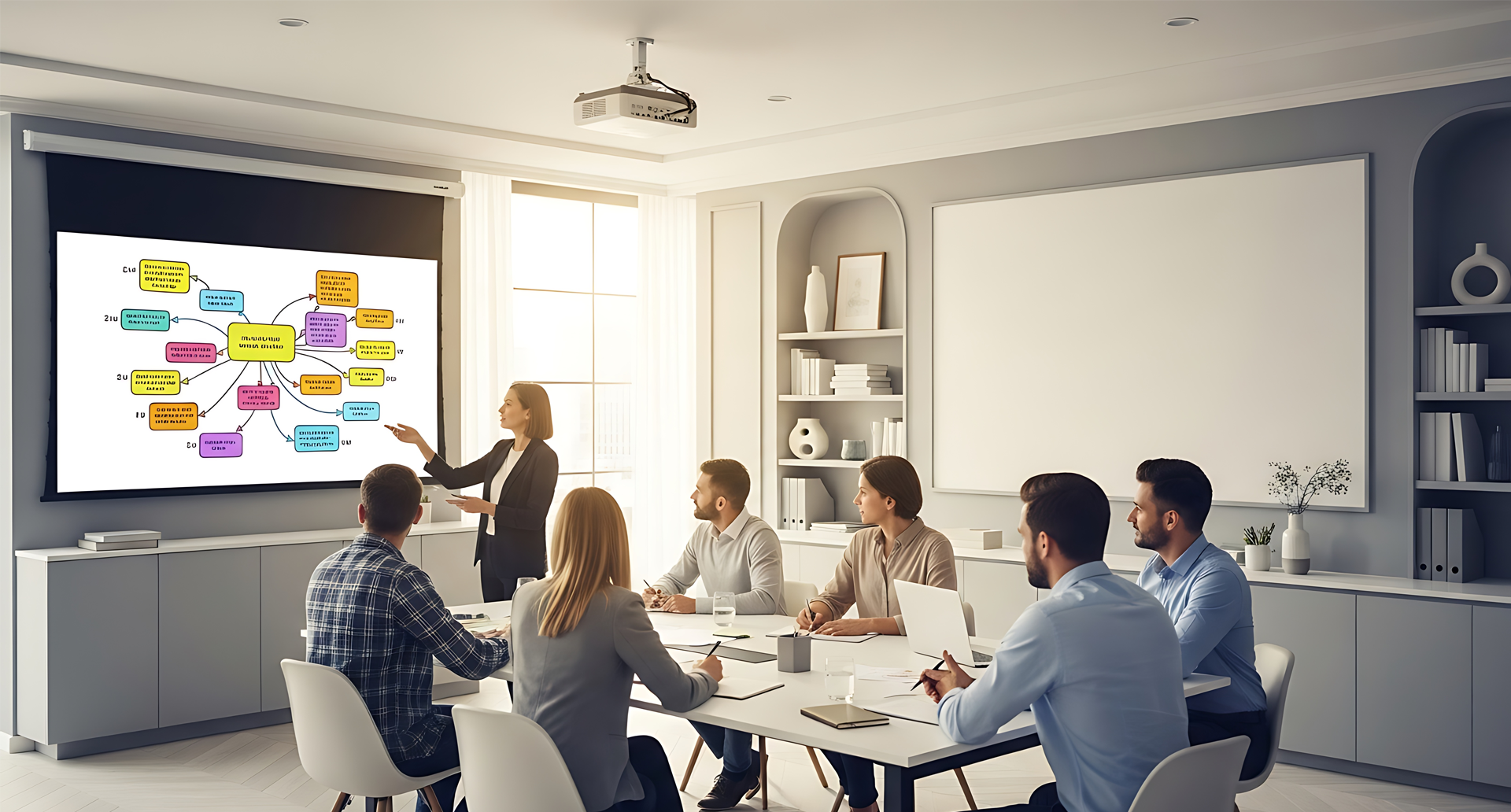 Il Percorso Corretto e le Nuove Competenze per l’Architettura IT AI Agents Architettura IT AI Agents – team aziendale in sessione di formazione su roadmap di adozione graduale in sala riunioni