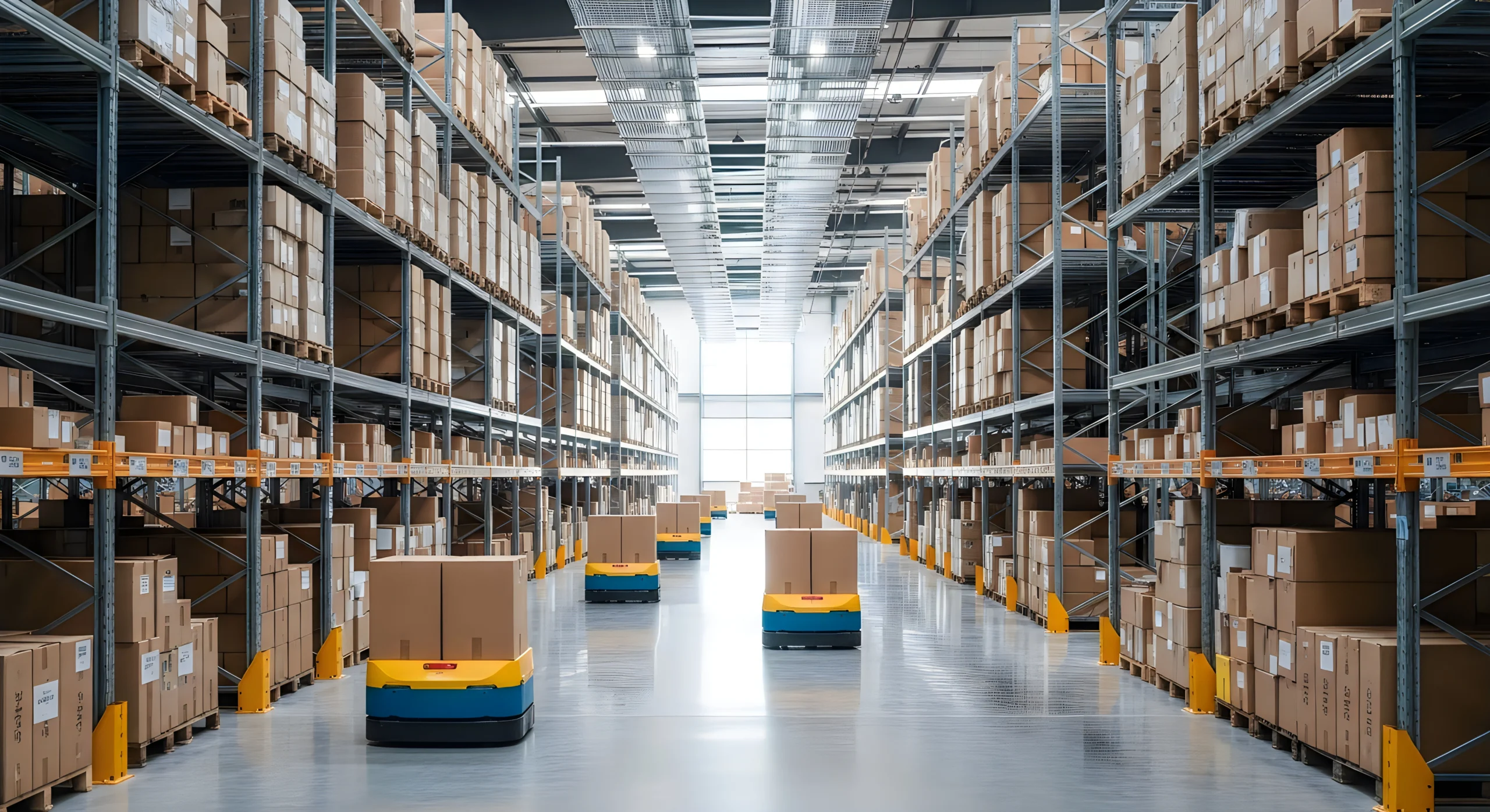 Magazzino automatizzato ALEN con robot AGV per E-commerce Operations e gestione logistica integrata